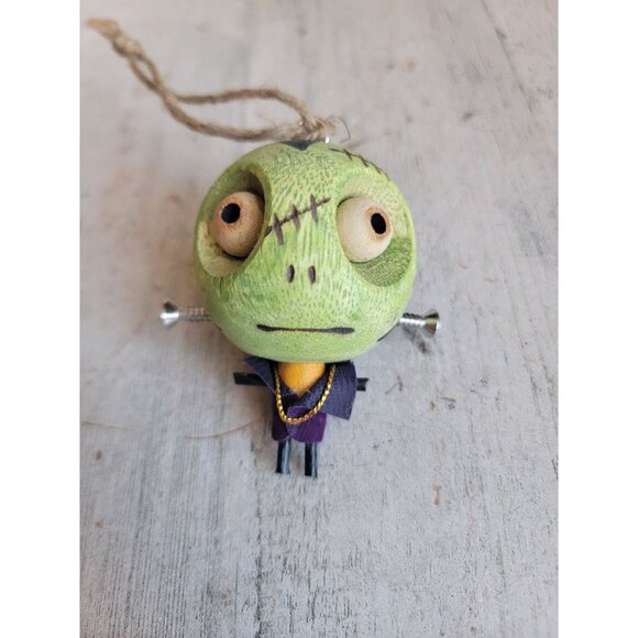 Pier 1 Halloween Frankenstein ornament crazy head unique - Picture 1 of 10